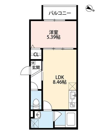 西九条駅 徒歩15分 1階の物件間取画像